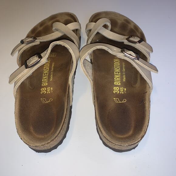 Birkenstock Mayari Sandals Women’s US 7.5 EU 38 Metallic Gold/Bronze Leather - Picture 2 of 4